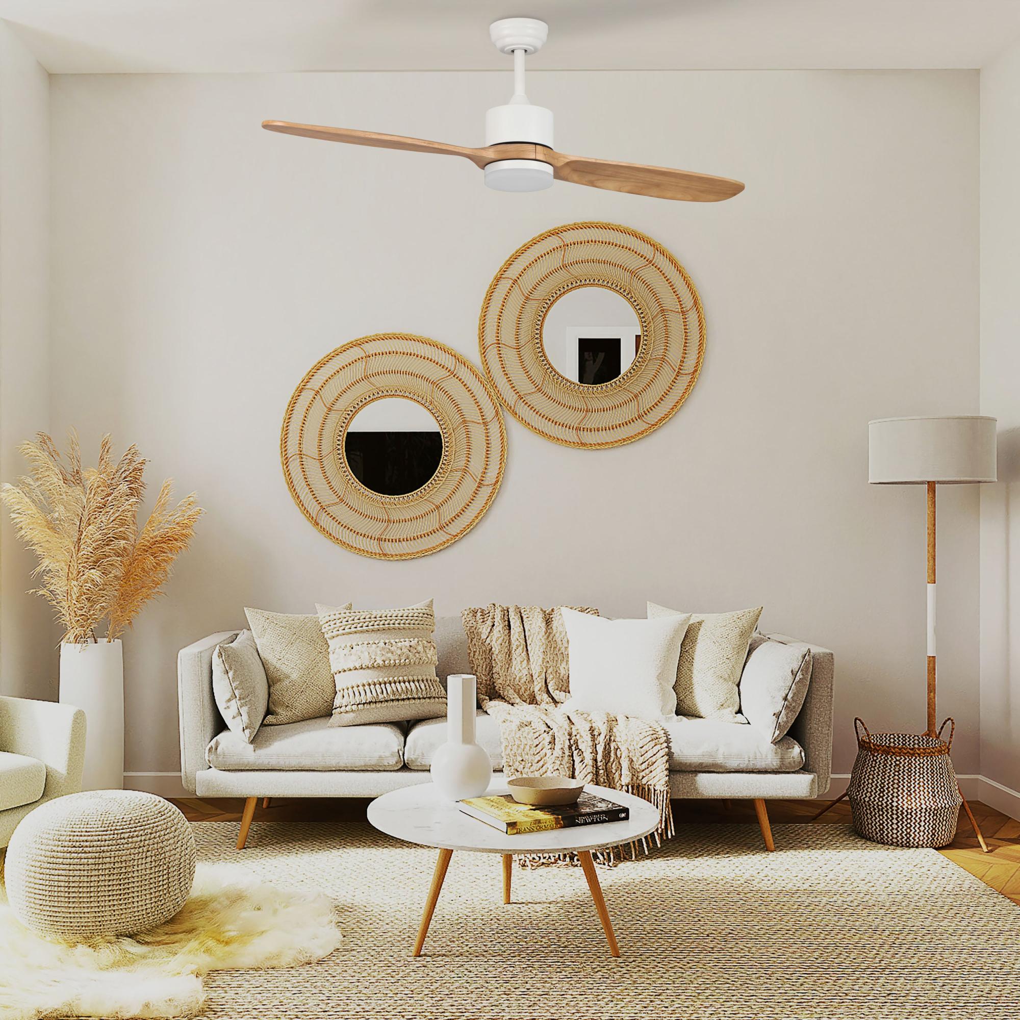 Ventilatore da soffitto nero 132 cm con LED e telecomando - Cool Anello Ventilatore da soffitto nero 132 cm con LED e telecomando - Cool Anello