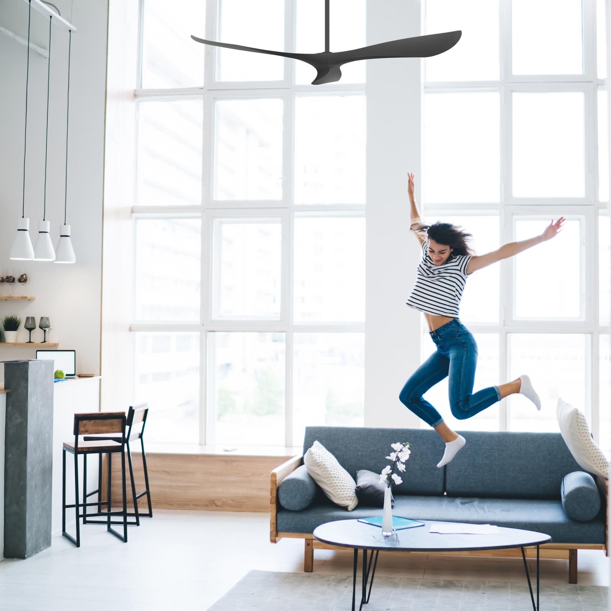 Ventilatore Da Soffitto SOHO Con LED E Telecomando - Nero, Per Stanze Fino A 13 M² - 3