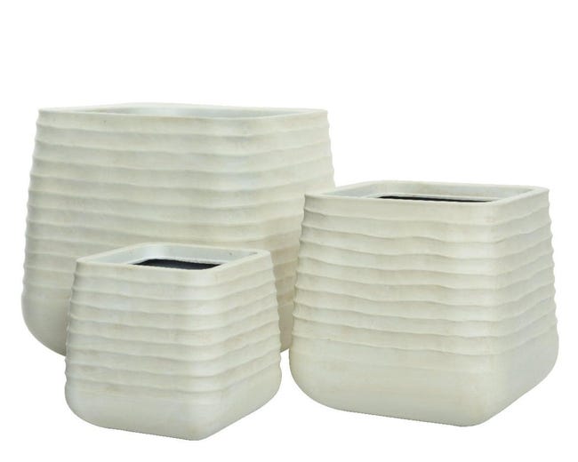 VASO PLASTICA SAHARA BIANCO DIAM CM 22 VASO PLASTICA SAHARA BIANCO DIAM CM 22