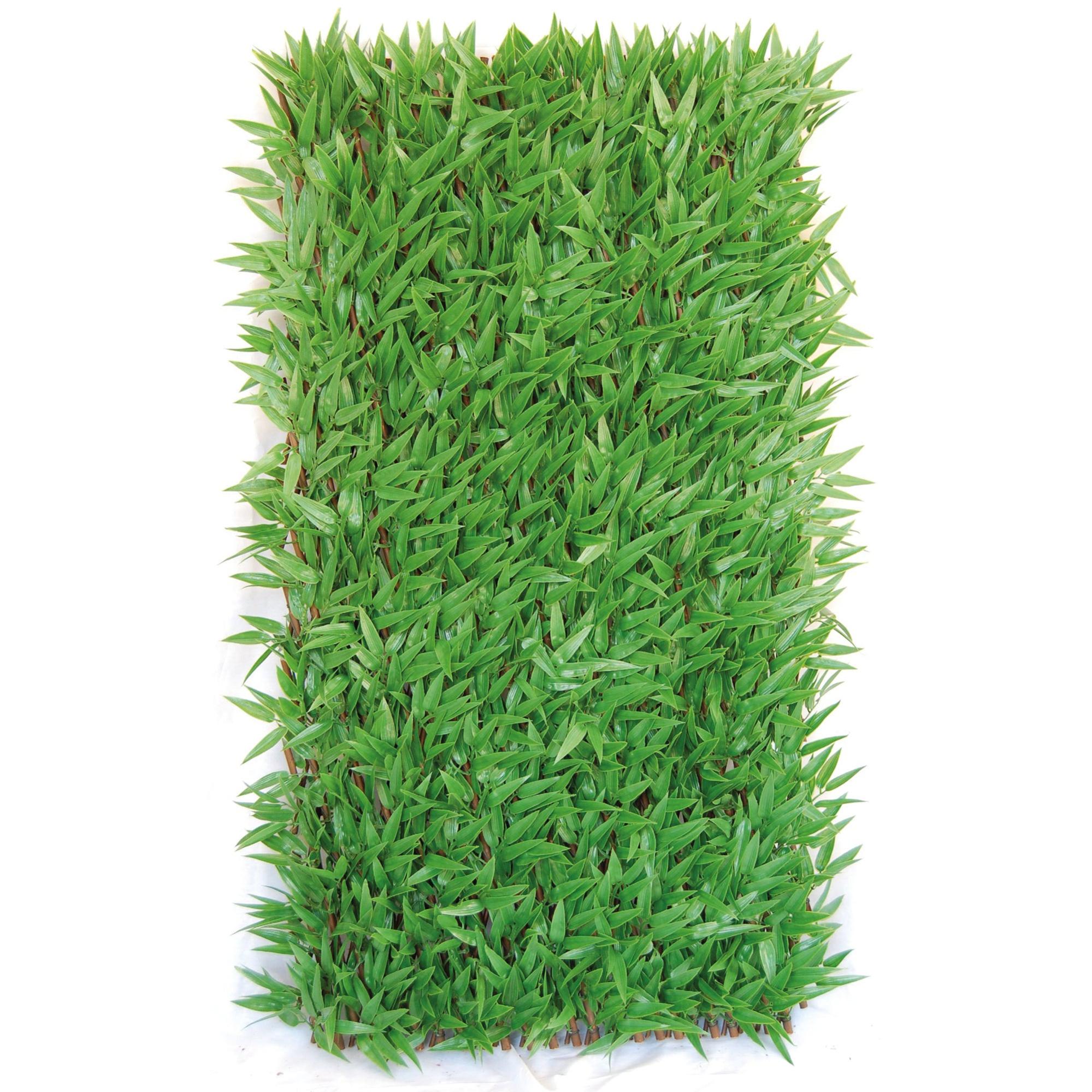 Siepe Artificiale TENAX 200x100 Cm - Traliccio Estensibile Con Foglie 3D - Foto 5