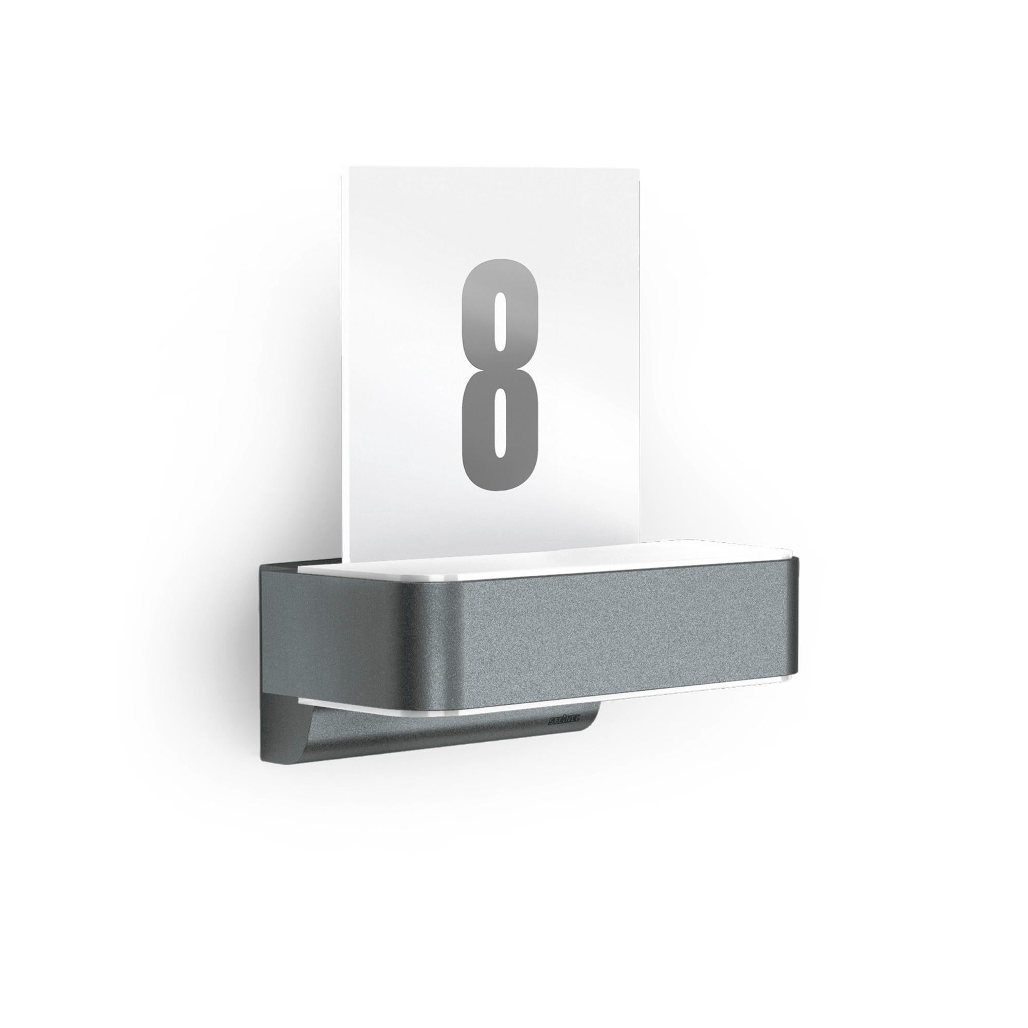 Lindby Applique dimmerabile (Moderno) colore Grigio, in Vetro ad es. Bagno applique per bagno