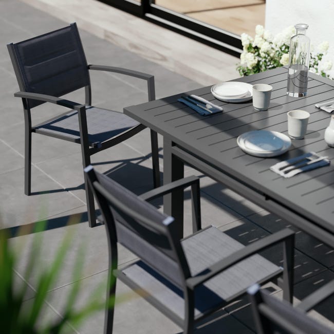 Tavolo da giardino allungabile Odyssea NATERIAL in alluminio