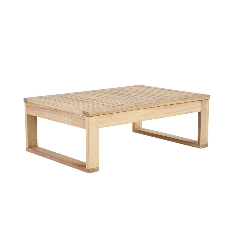 Tavolino da esterno Solaris NATERIAL con piano in acacia marrone 80x55cm