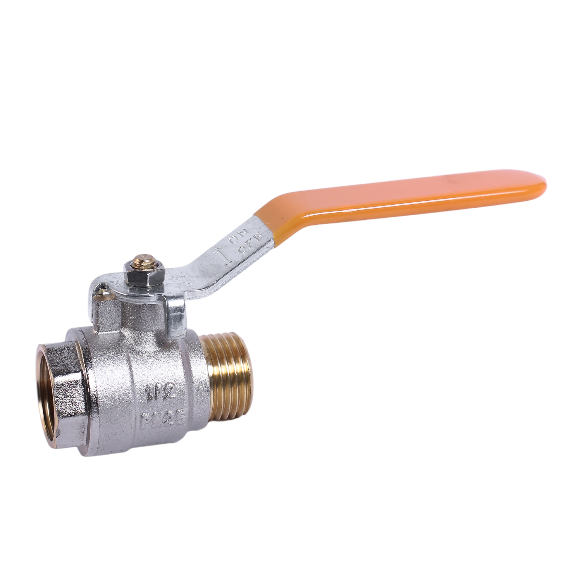 Valvola A Sfera In Acciaio Inox 1/2" NPT Maschio-Femmina 90° - Mini Valvola 896 PSI, Da -4 A 302°F, Robusta E Anticorrosione - 6