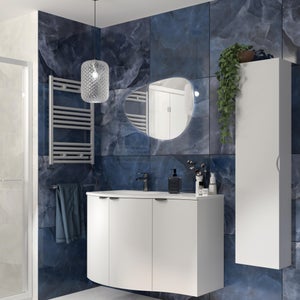 Mobile Bagno Bianco 150 cm Lavabo Incluso – Cecily