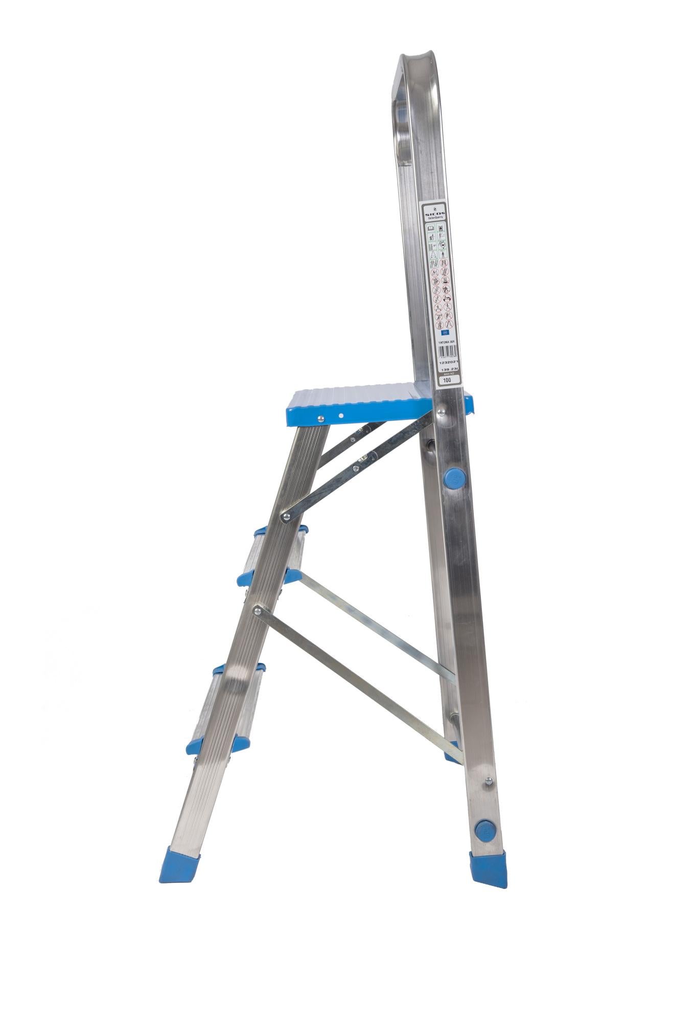 Scaletta Alluminio 3 Gradini - Scalette Di Poppa E Prua - MTO Nautica Store