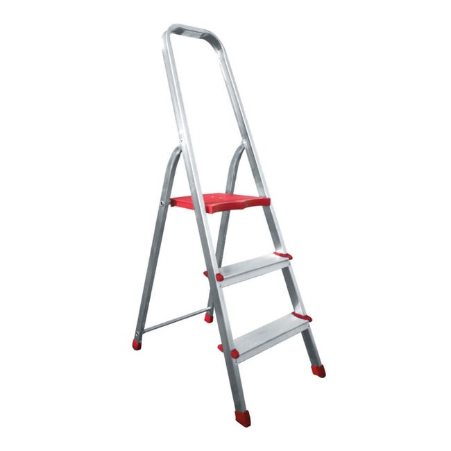 Scaletta Colombo Leonardo 3 Gradini - Alluminio Anodizzato, Portata 150kg, Nero, Made In Italy - Foto 10