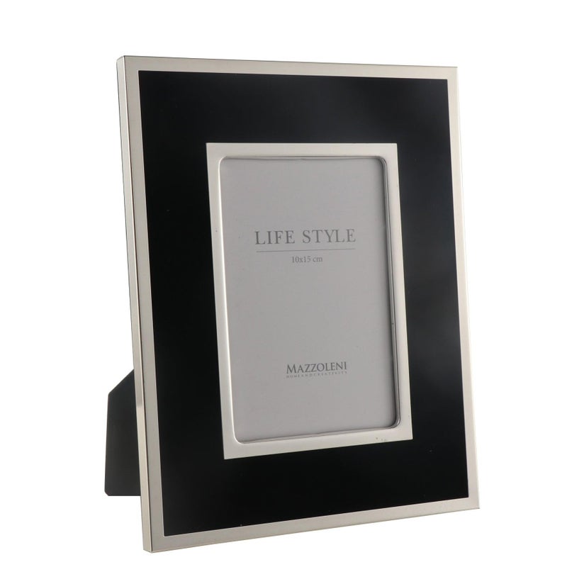 Cornice Lifestyle Daisy argento e nero per foto da 10x15 cm