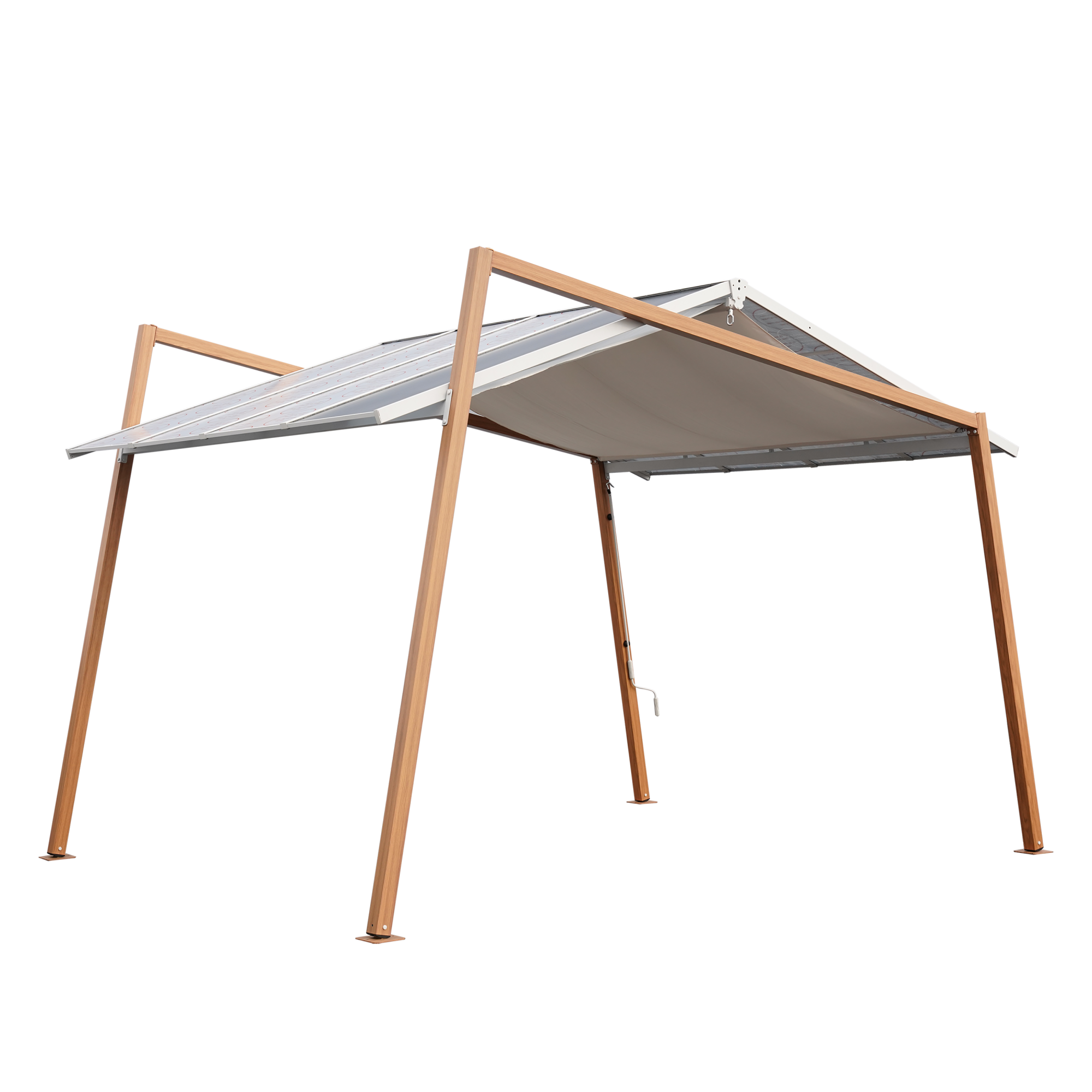Gazebo En Fer Biscottini - 300x300x320 Cm - Très Solide Et Stable - Neuf