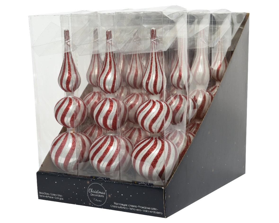 Puntale per albero di natale Swirl multicolore in vetro H 31 cm | Leroy