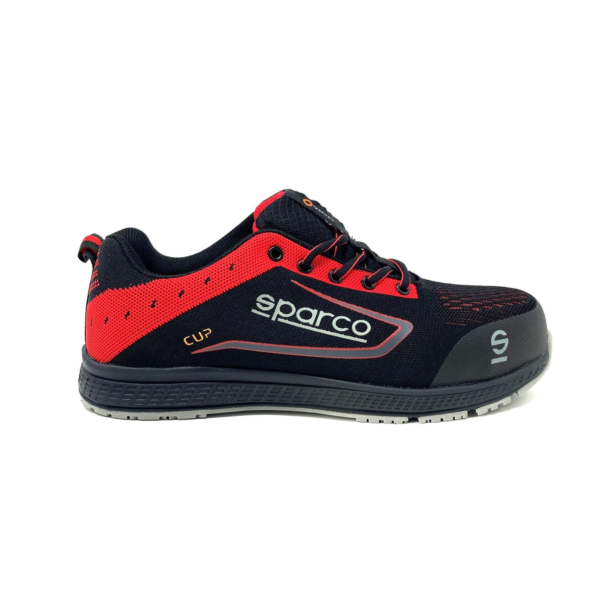 Scarpe antinfortunistiche basse SPARCO Cup S1P n 41 nero e rosso
