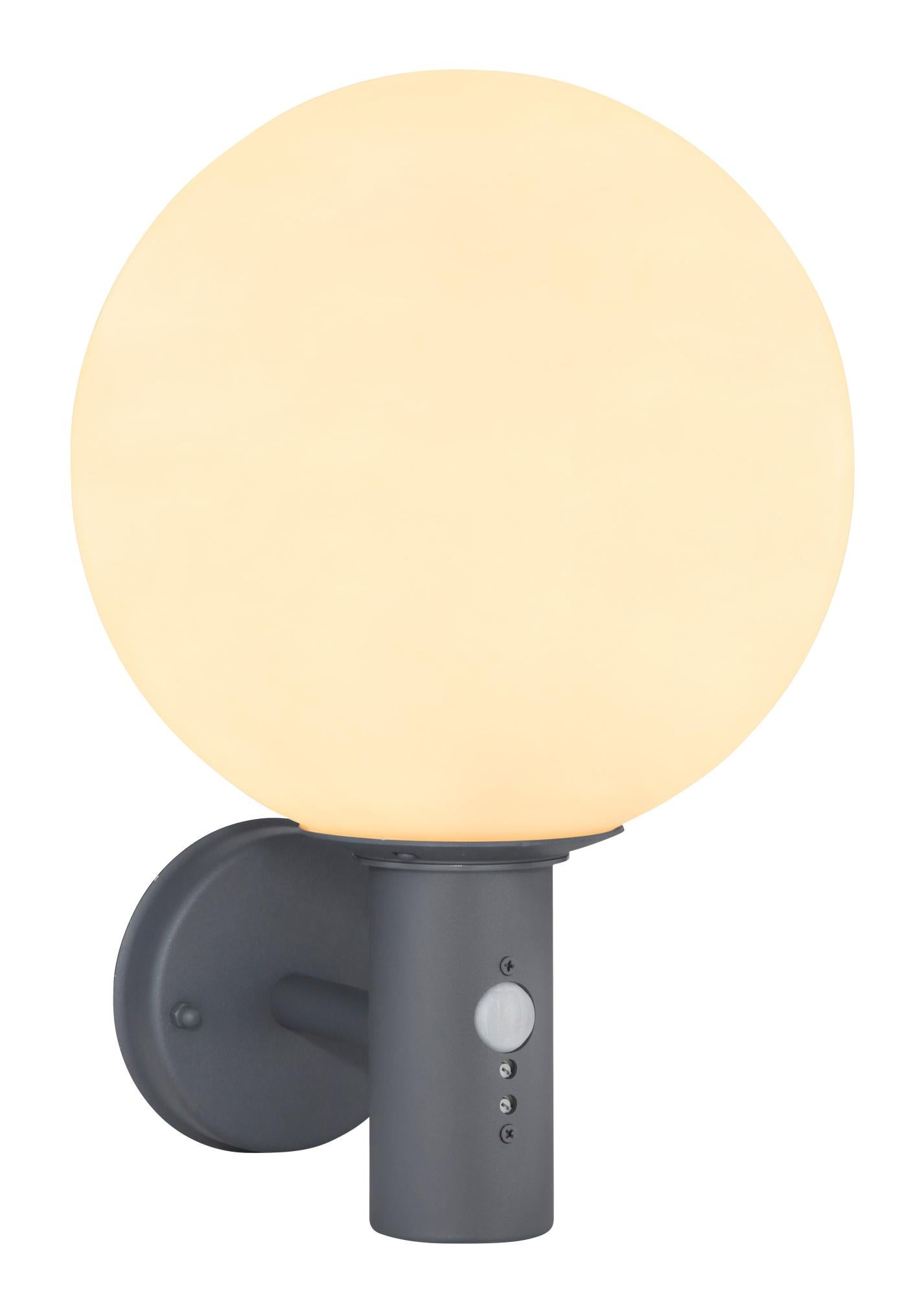Cera - lampada per esterni con sensore di movimento antracite da