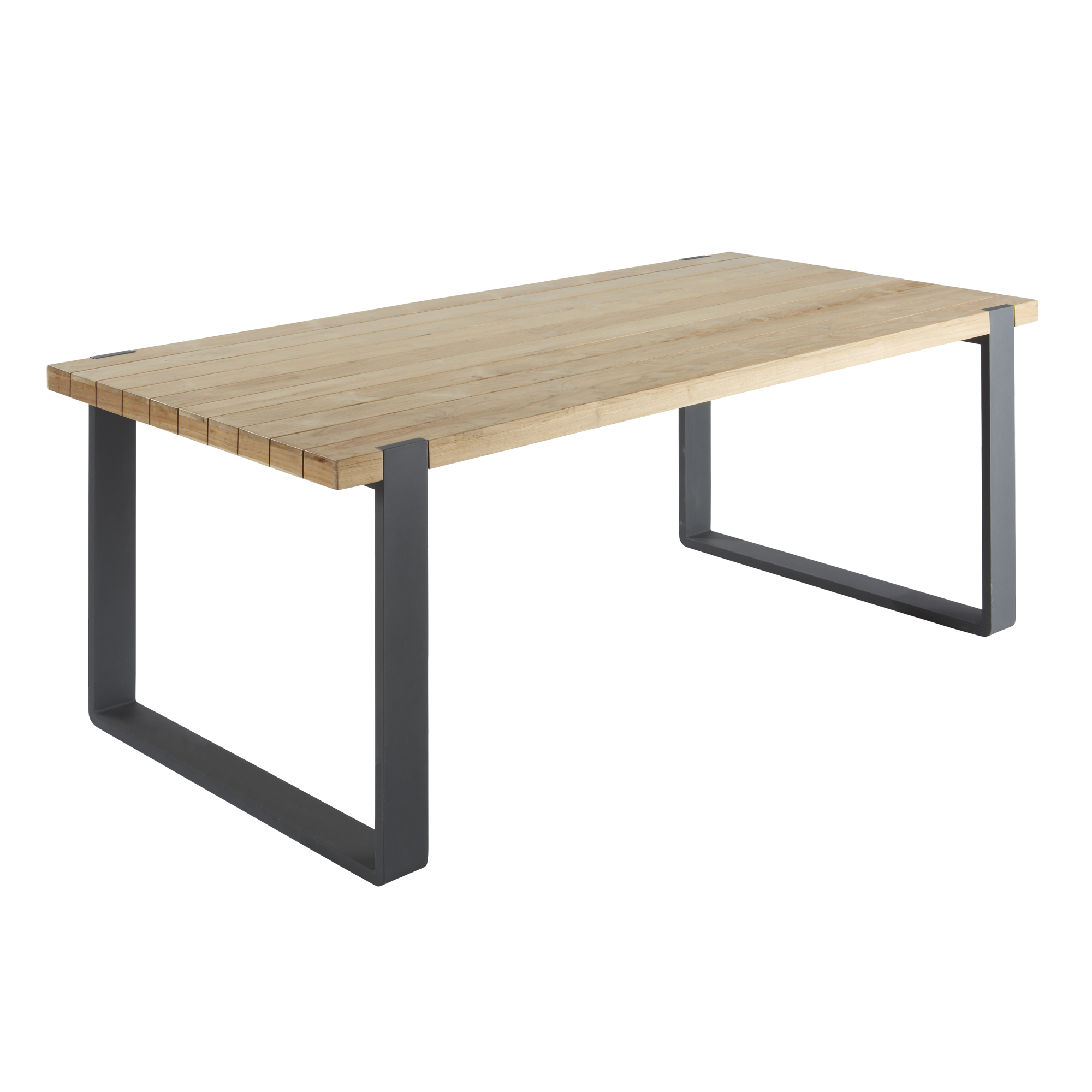 Set tavolo da giardino bistrot pieghevole in metallo con 2 sedie, Blu