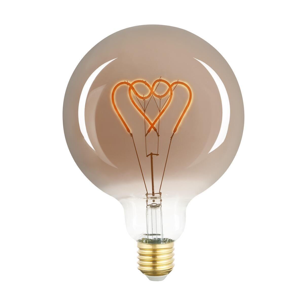 Ideal Lux Cono lampadina E27 led 4w vetro fume vintage luce calda