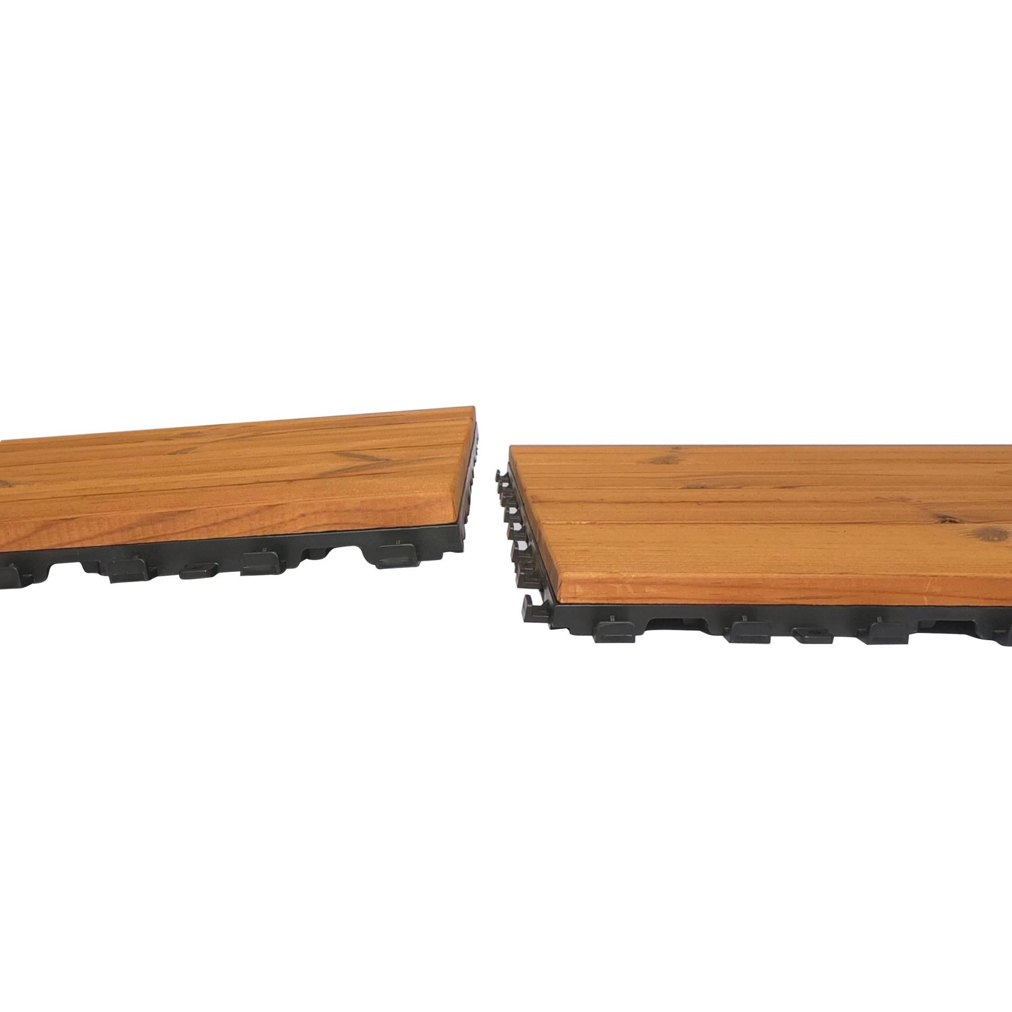 Piastrella Pavimento In Legno Ad Incastro Cm30xh30x3 | Leroy Merlin