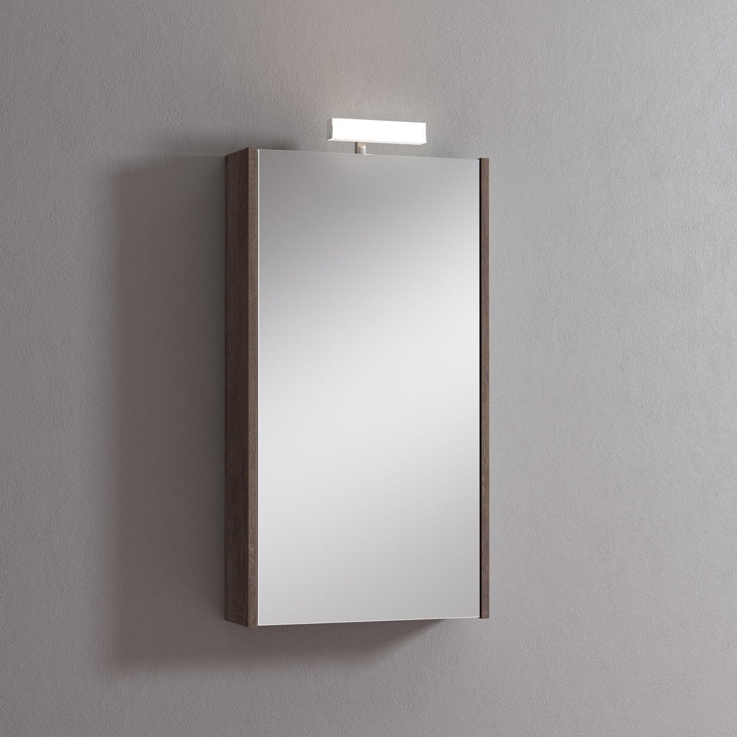 Specchio contenitore con lampada
