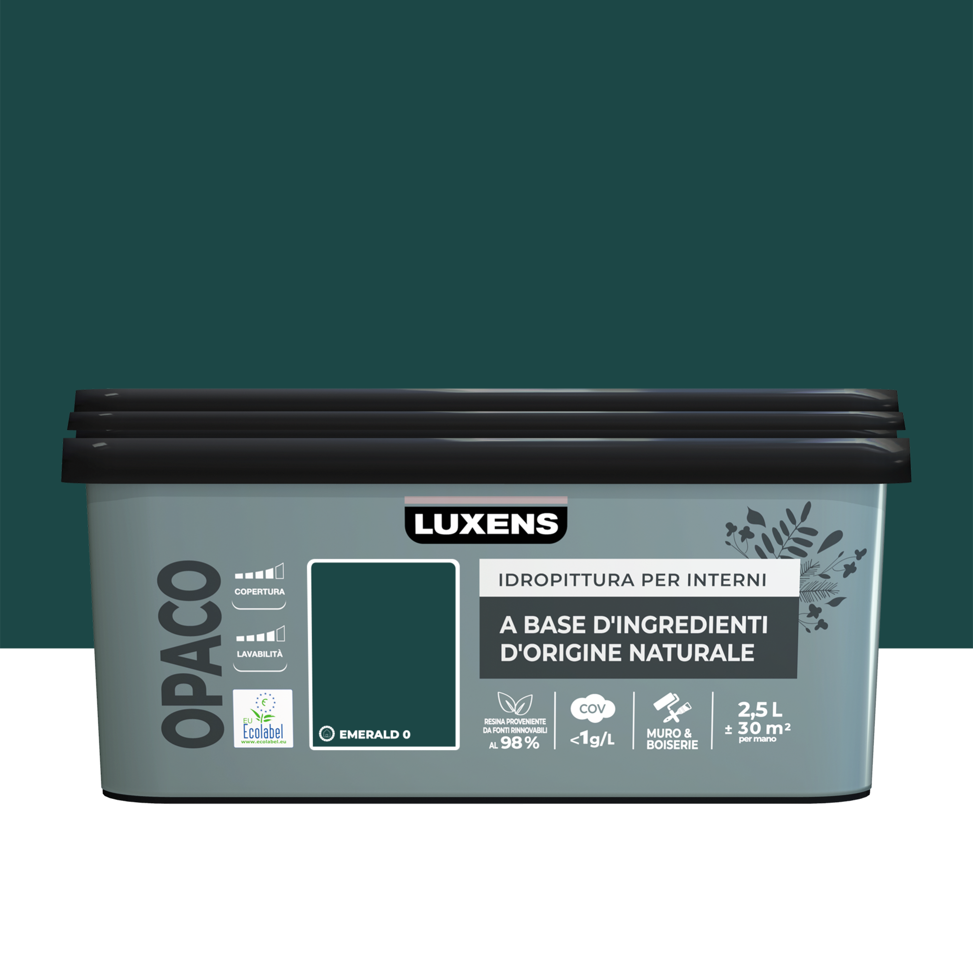 pittura-per-interni-lavabile-luxens-verde-emerald-0-opaco-2-5-l