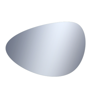 Specchio Del Bagno Ovale Irregolare LED, Specchio Decorativo Della Parete, Specchio  Ovale Asimmetrico Della Vanità Senza Cornice, Luce A 3 Colori, Dimmerabile,  Sensore Di Tocco, IP44 ( Size : 50X60cm : 