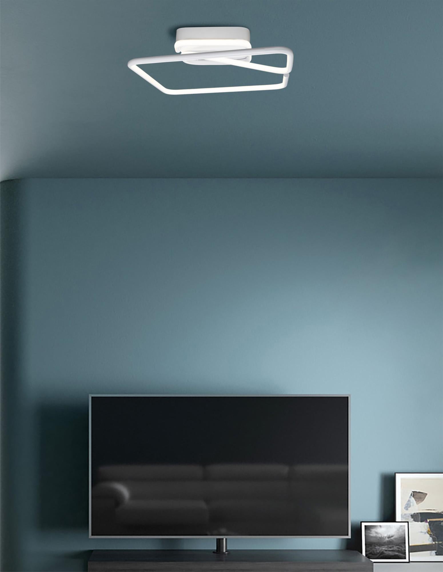 BRILONER - Lampada Da Soffitto A Luce Indiretta, Piatta, Dimmerabile, CCT, Plafoniera LED, Lampada Da Soggiorno, Pannello LED, Lampada Da Cucina, Lampada Da Camera Da Letto, 98x20x3 Cm, Bianco - Foto 6