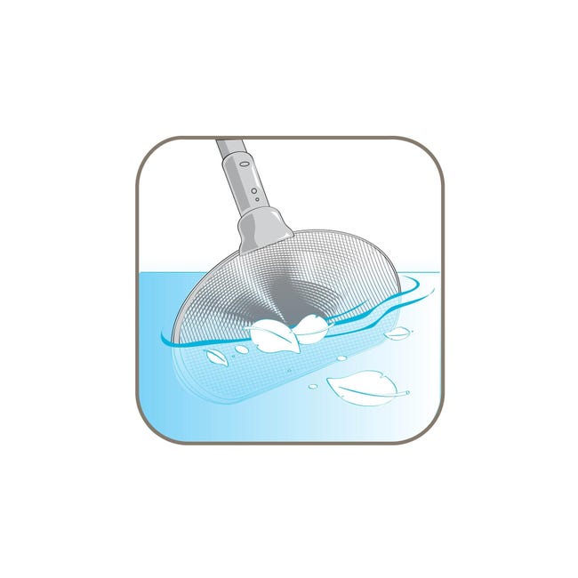 Retino per piscina, retino per fondo con telaio in plastica resistente Retino per piscina, retino per fondo con telaio in plastica resistente