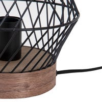 Goeco Lampada da Tavolo in Bambù, Boho Lampada da Comodino con Base E27, Illuminazione da Tavolo Luce Notturna per Camera da Letto, Soggiorno e Comodino Goeco Lampada da Tavolo in Bambù, Boho Lampada da Comodino con Base E27, Illuminazione da Tavolo Luce Notturna per Camera da Letto, Soggiorno e Comodino