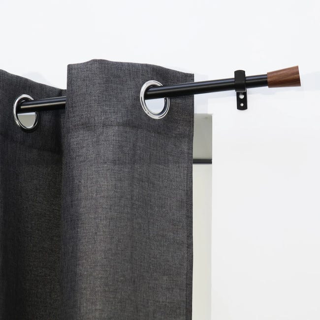 Kit bastone per tenda a pressione estensibile da 160 a 300 cm Pommel in  ferro verniciato bianco Ø 19 mm INSPIRE
