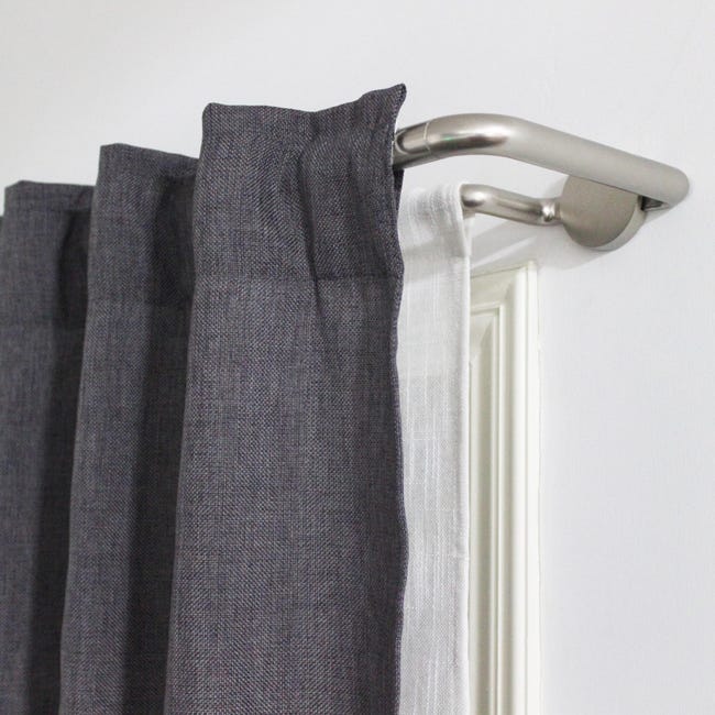 Bastone Tenda Ferro Estendibile 160-300 Asta Scorritenda Modello Spirali - Grigio - Foto 12