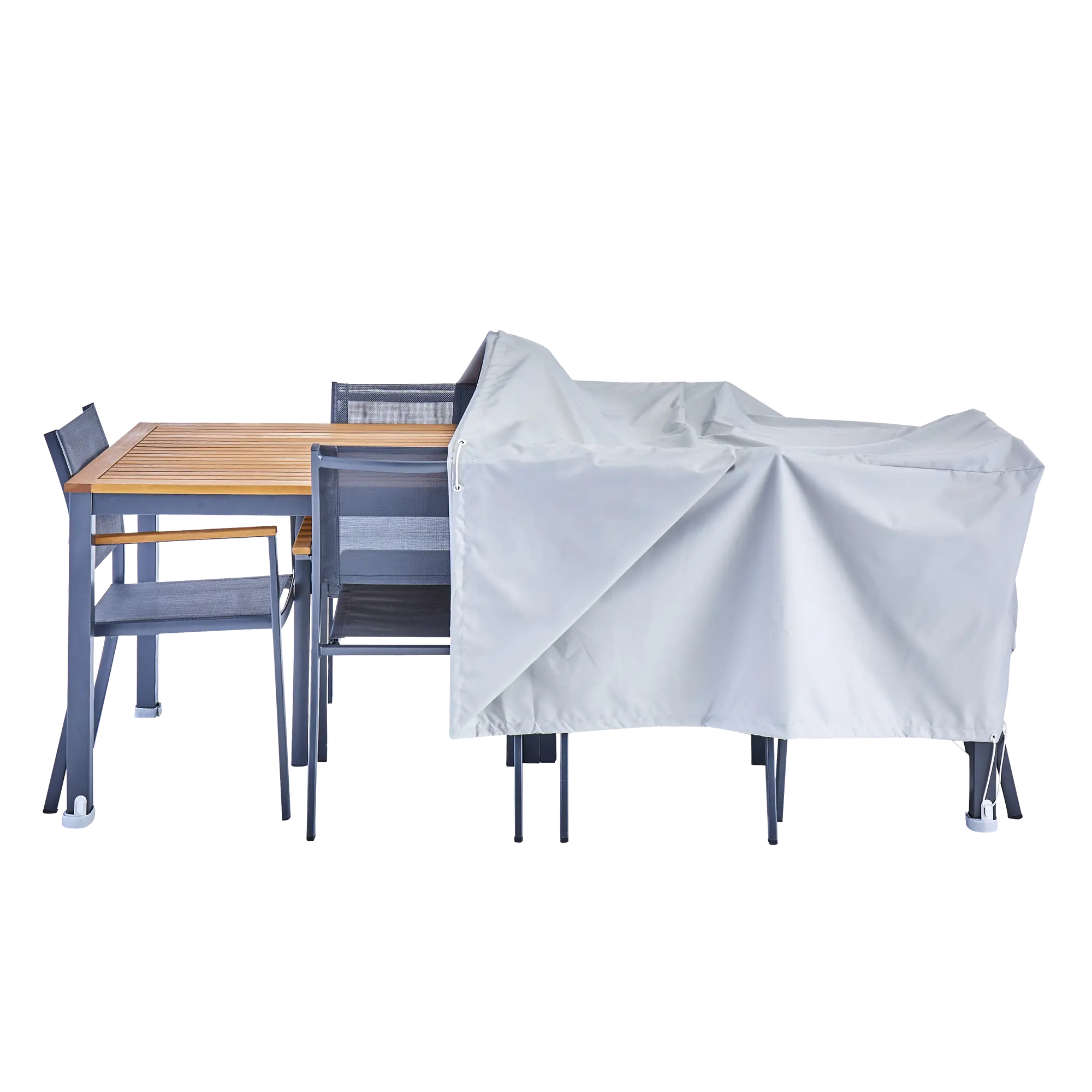 per tavolo da terrazza e sedie in tessuto di poliestere impermeabile Copertura per mobili da giardino con copertura anti-UV per tavolo da giardino 