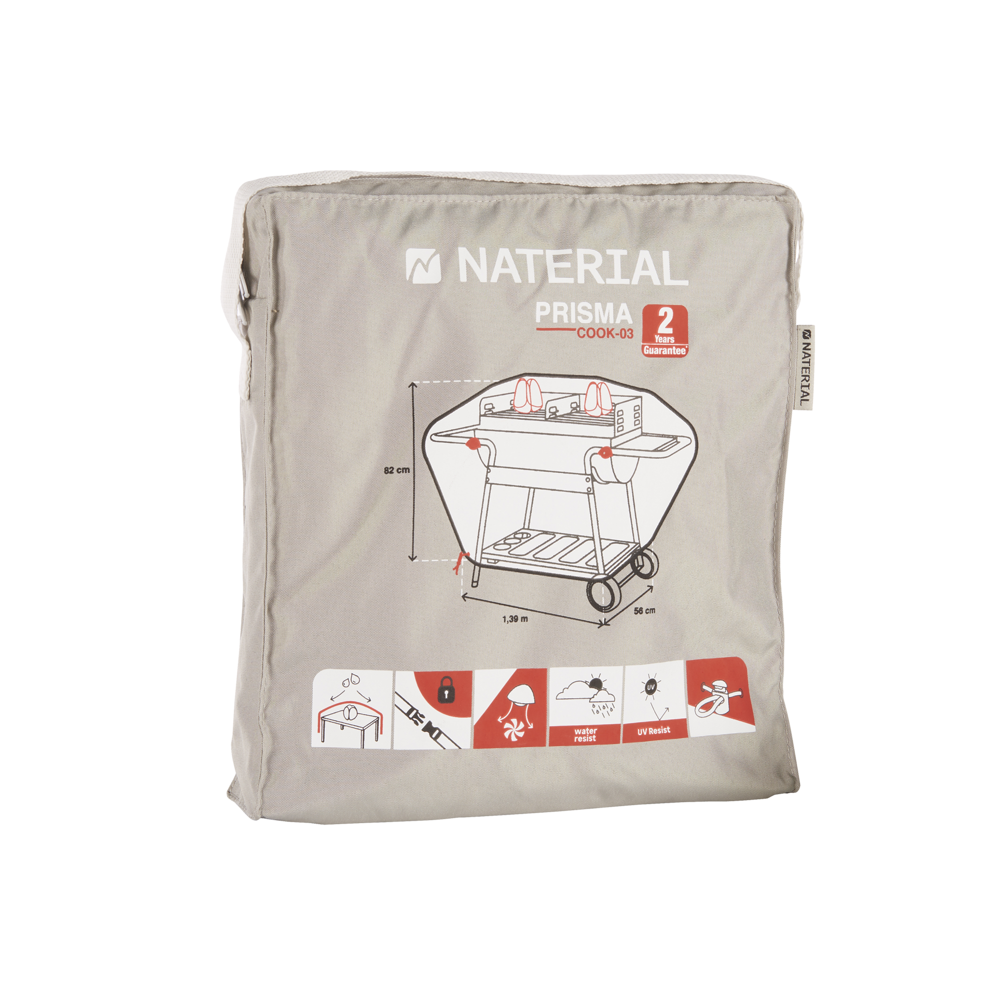 Telo Protettivo Per Barbecue Nero 71x68 Cm - Impermeabile E Resistente Alle Intemperie