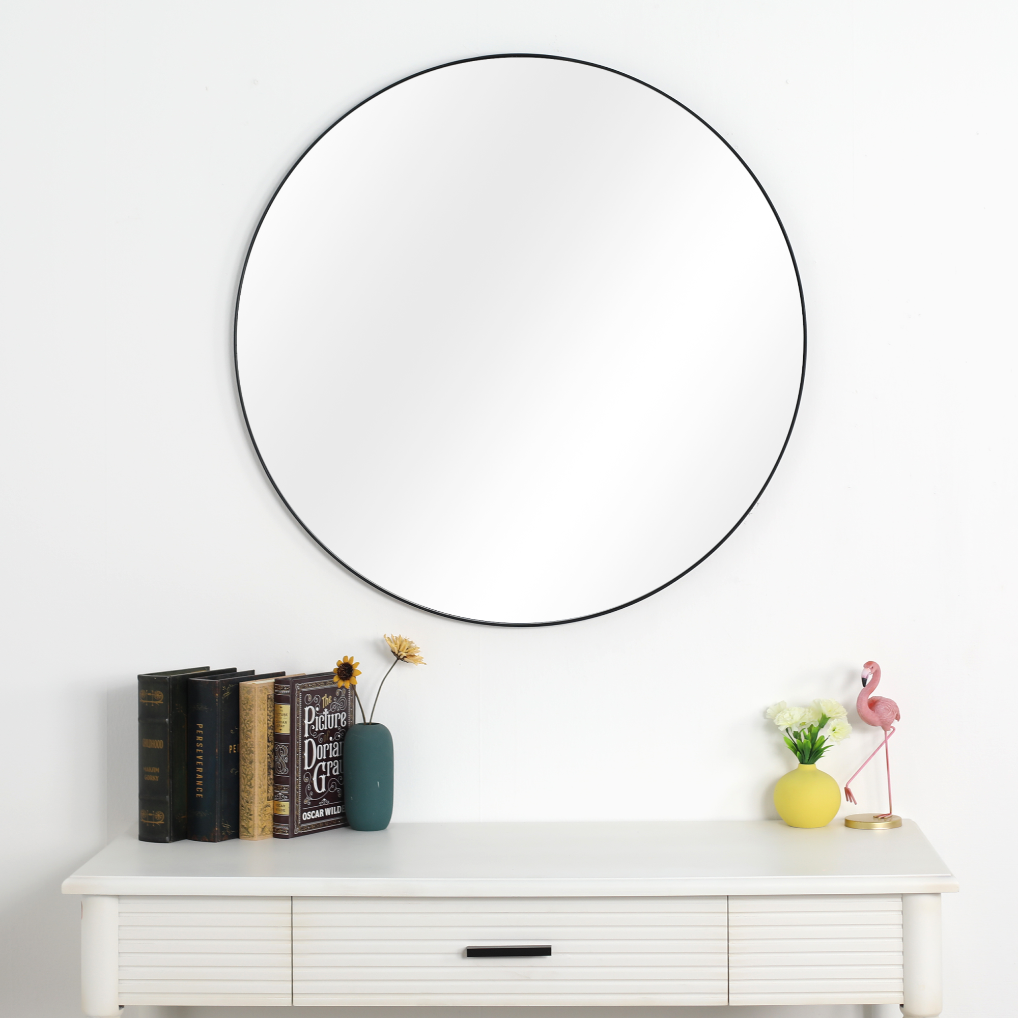Dripex Specchio Bagno LED 50 cm Specchio Rotondo da Trucco con Luce Anti Nebbia 3 Temperature