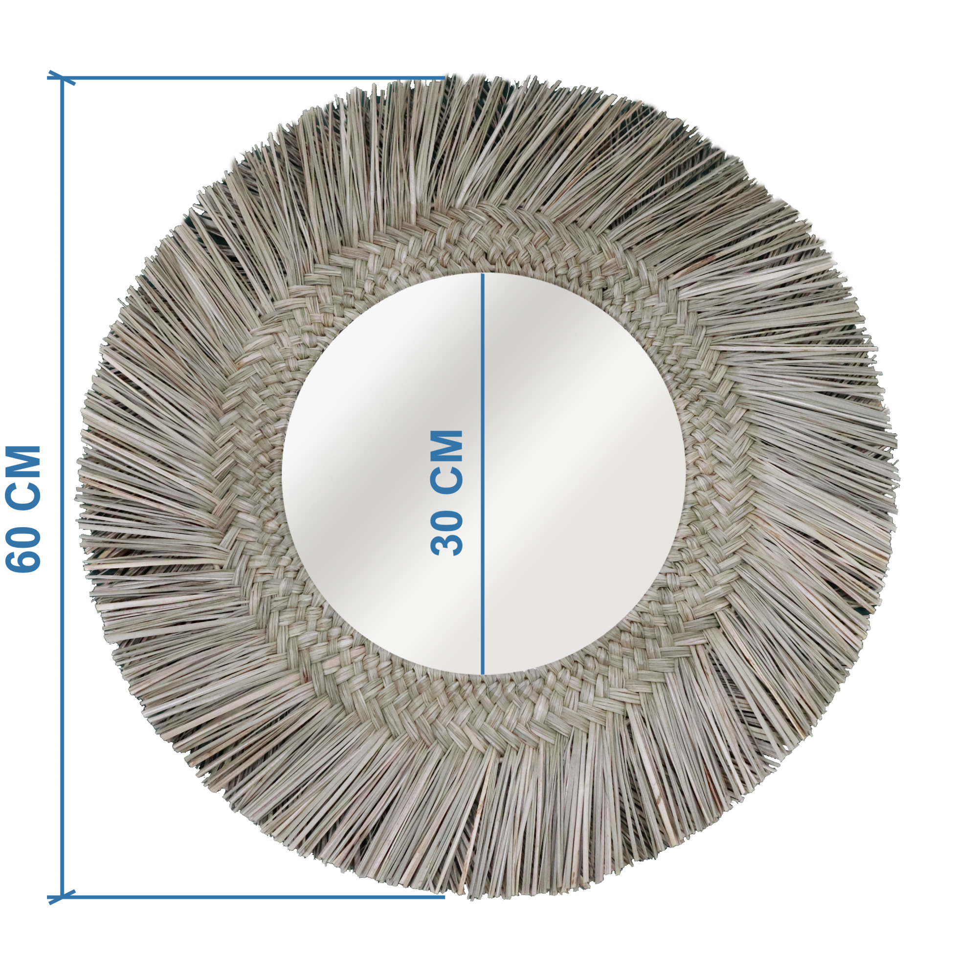 Specchio Da Parete Tondo &Oslash;60cm In Oro - Design Elegante Per Camera E Soggiorno