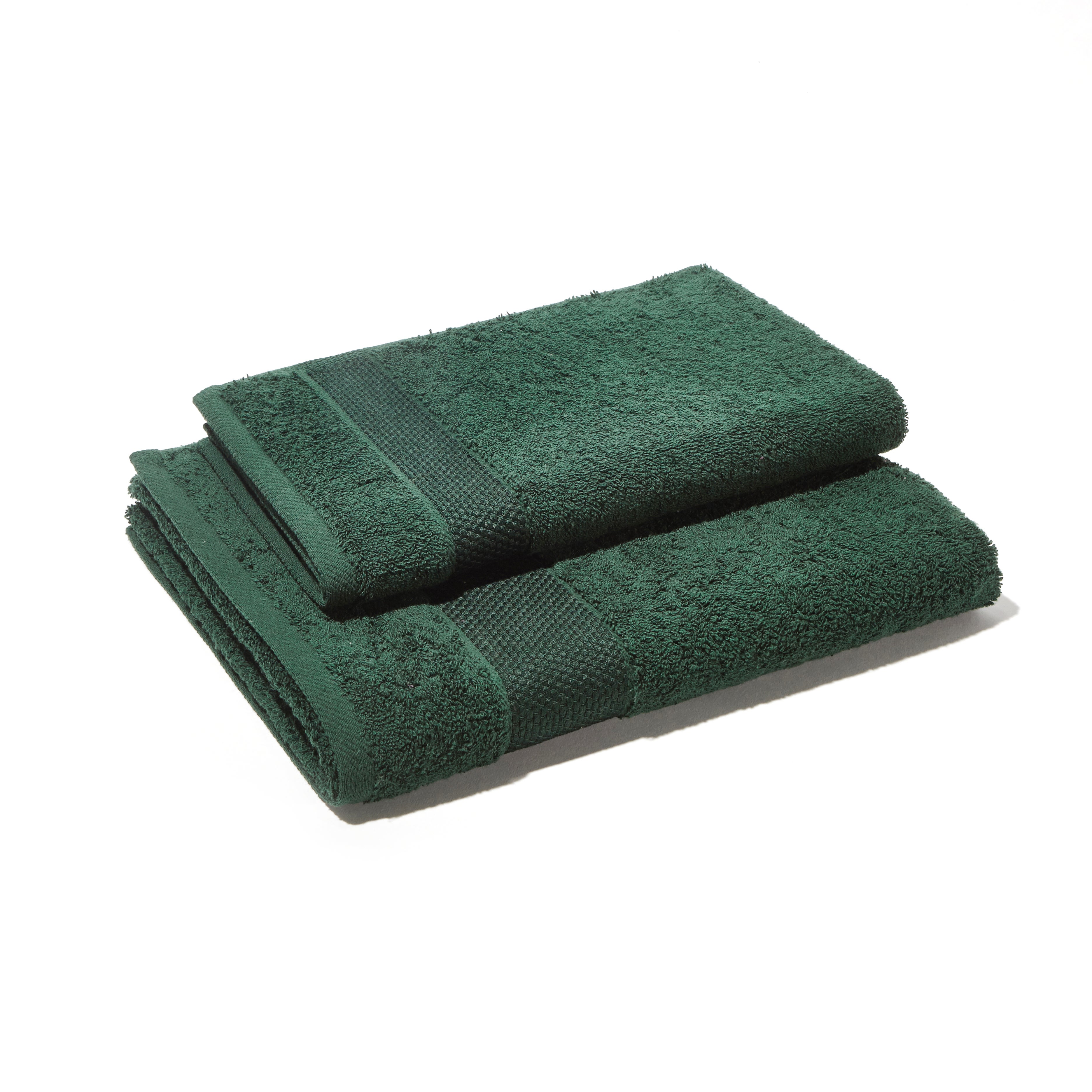 Asciugamano Cotone Verde X Cm Made In Italy Set Di Pezzi Leroy Merlin