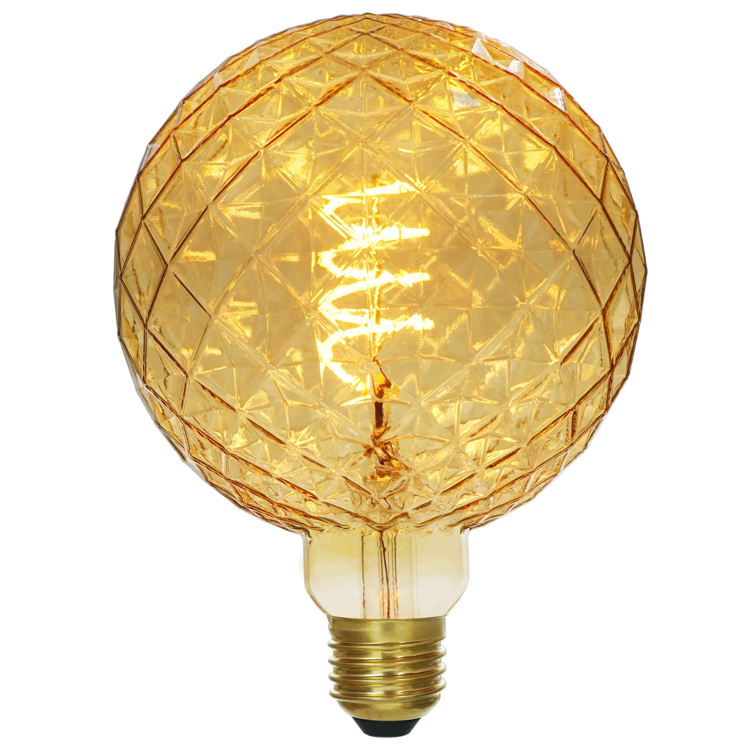 Lampadina LED, globo, ambrato, luce calda, 4.9W=400LM (equiv 35 W), 330° ,  LEXMAN