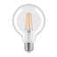 LEDSone Lampadina LED Edison dimmerabile 8W 450 lumen, forma globo G95, vetro trasparente, bianco caldo 2700K, luce di Natale, attacco standard E27 (1 LEDSone Lampadina LED Edison dimmerabile 8W 450 lumen, forma globo G95, vetro trasparente, bianco caldo 2700K, luce di Natale, attacco standard E27 (1