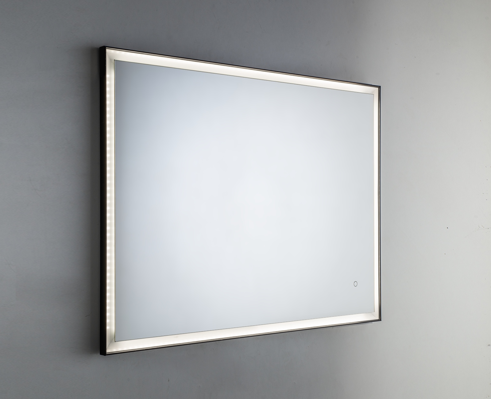 Specchio da parete decorativo 100x70 nero con cornice per camera da letto -  5812