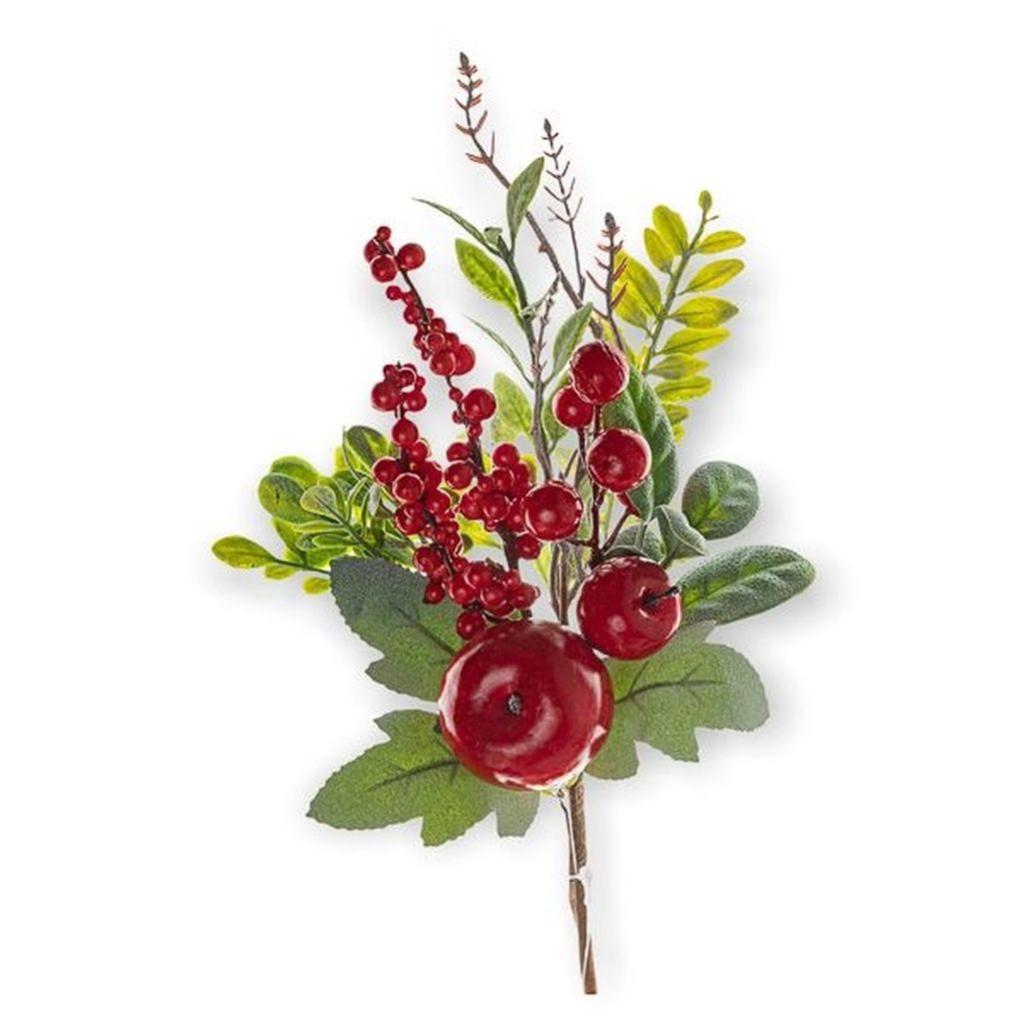 Mela Artificiale MONANS Rossa 8 Cm Con Stelo - Frutta Finta In Plastica Per Decorazione, Artplants.de - 5