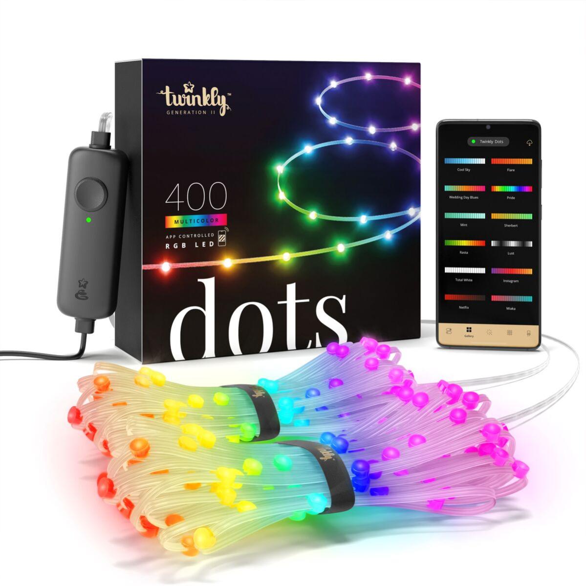Lights4fun Catena Luminosa LED 150 Luci Multicolore A Forma Tradizionale (Fiamma) – 15m Con 9 Effetti E Timer