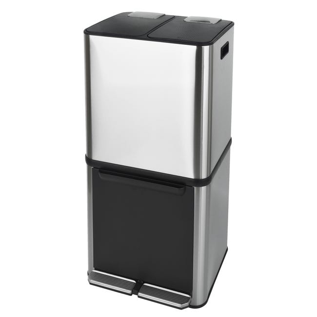 Pattumiera A Pedale Urban Eco 60 Litri Verde - Stefanplast, Made In Italy - Foto 2