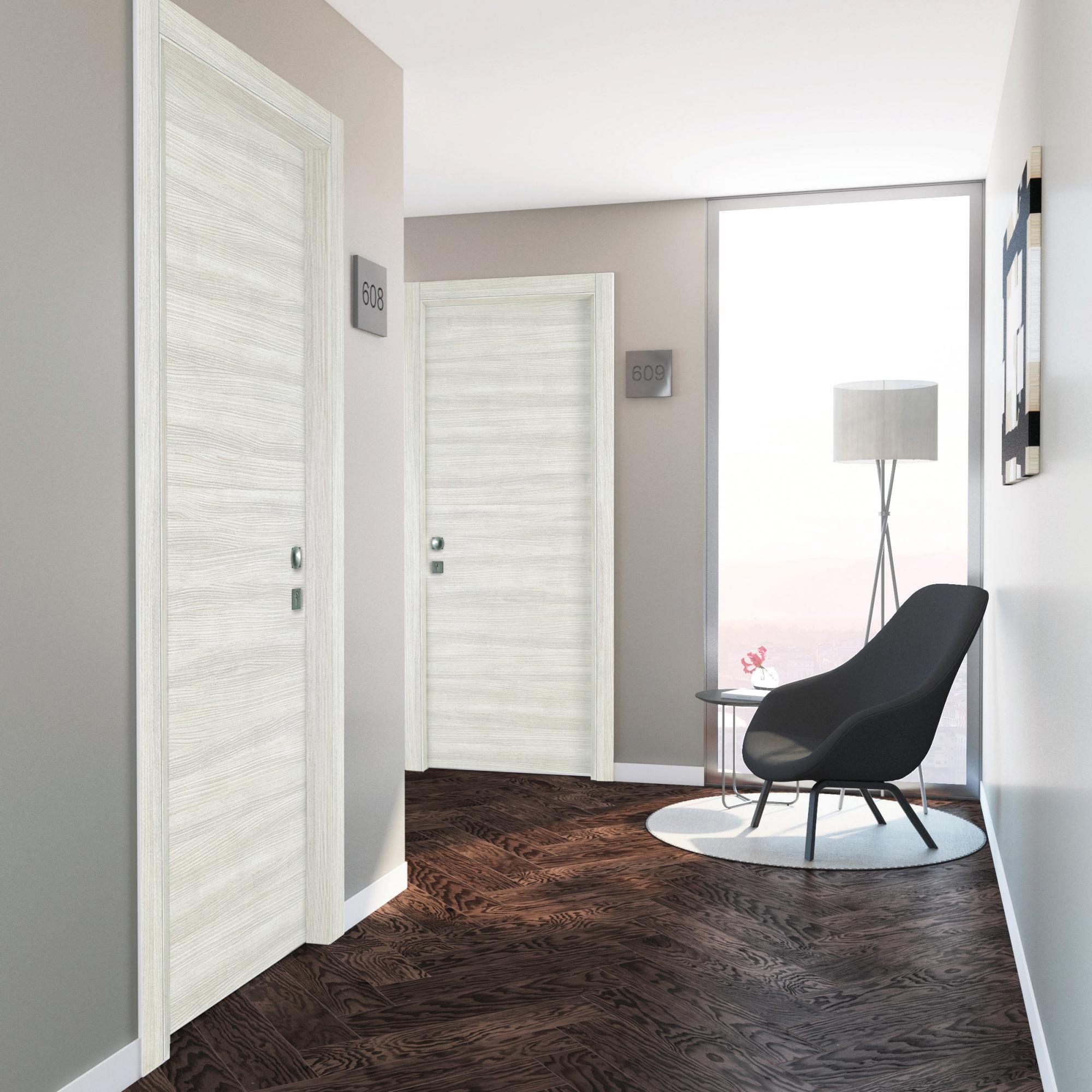 Porta battente per hotel Radisson avena L 90 x H 210 cm sinistra ...