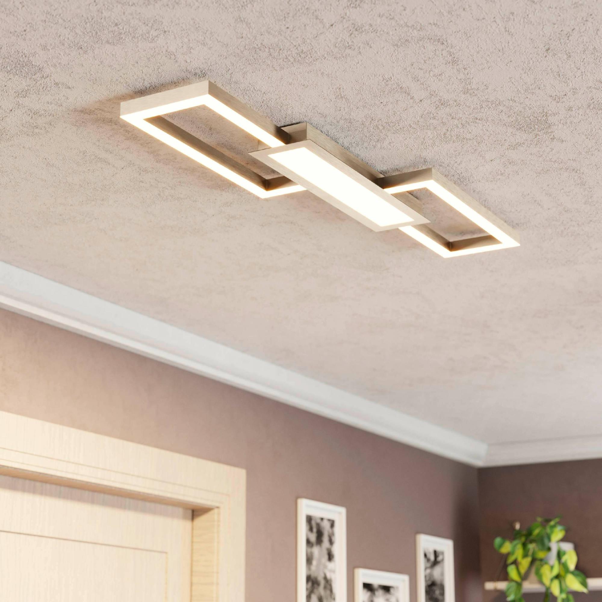 Plafoniera LED Curva 45W 4450LM 6500K – Moderna In Ferro Bianco, Diametro 60x60x13.5 Cm, Per Cucina, Camera E Soggiorno