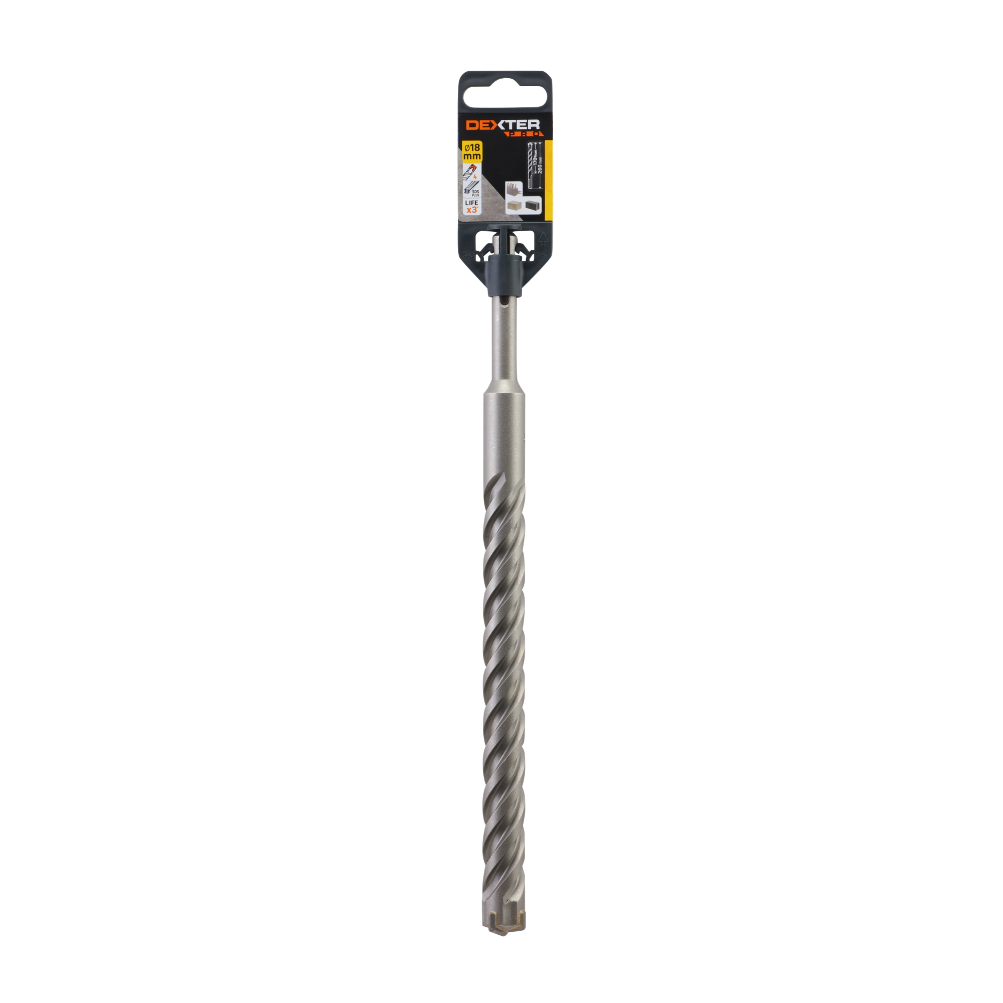 Punta per muro codolo SDS Plus BOSCH PROFESSIONAL 4TG 7X L 165.0 mm