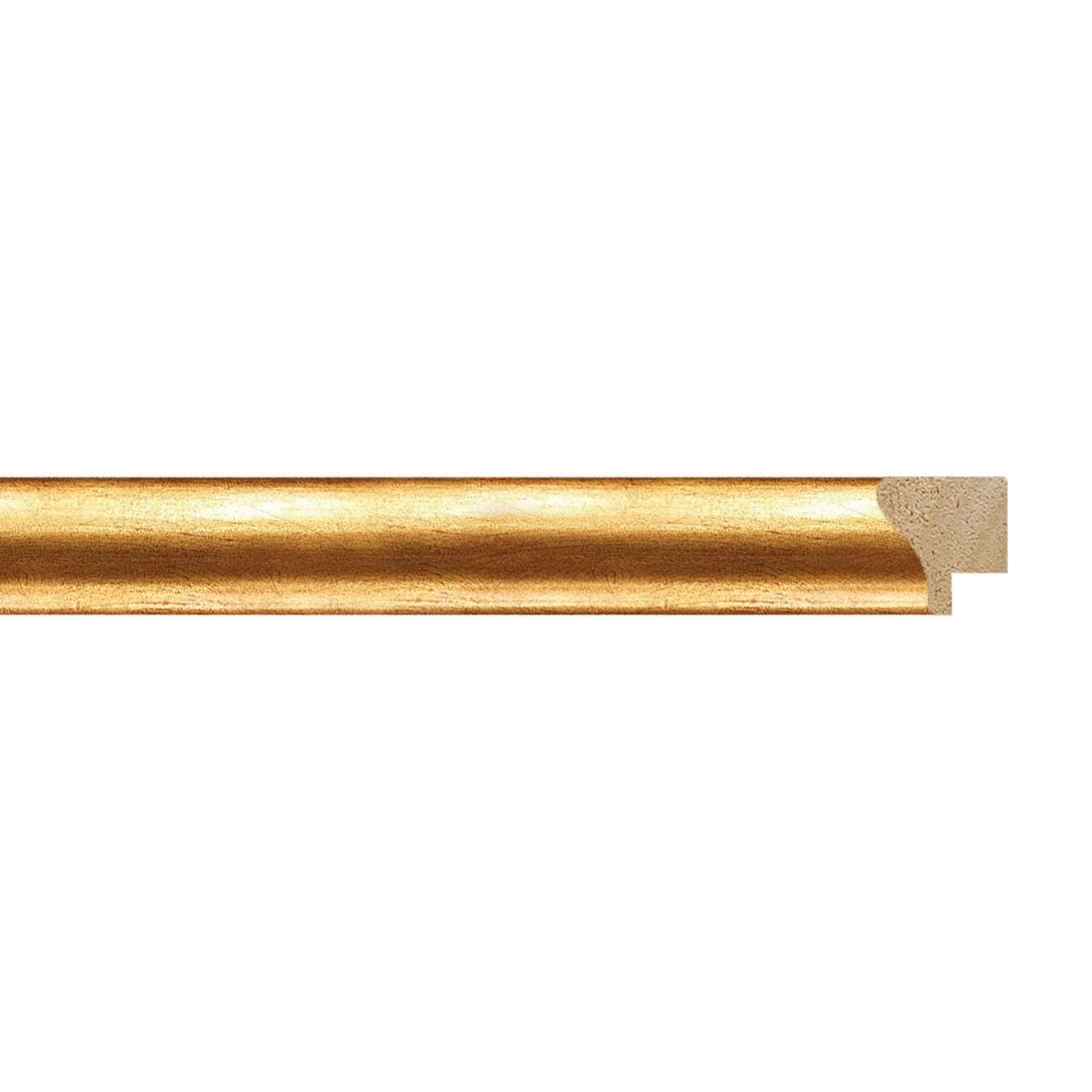 Asta per cornice Classica in legno liscio oro con inserto oro 2.3 cm