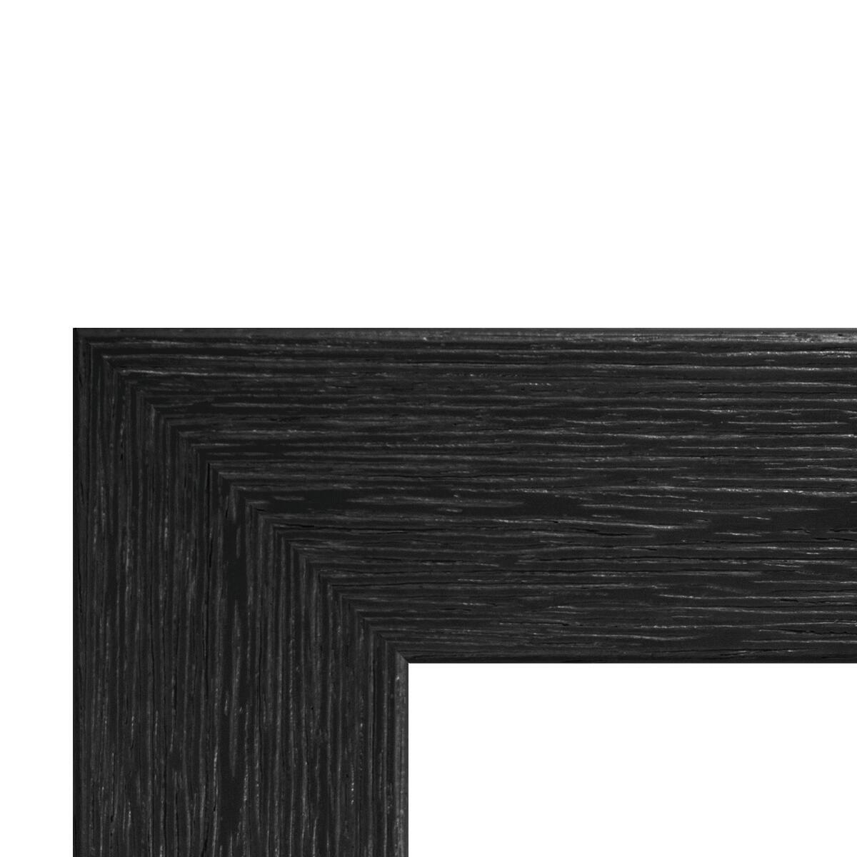 Asta per cornice Puzzle in legno intarsio nero 3.5 cm