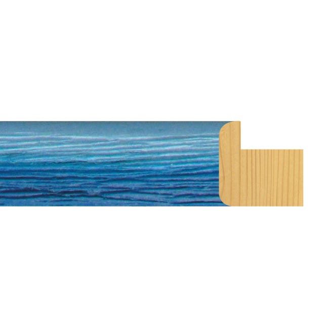 Creativ Cornice in legno Briza 15x15 cm - blu - Vetro standard