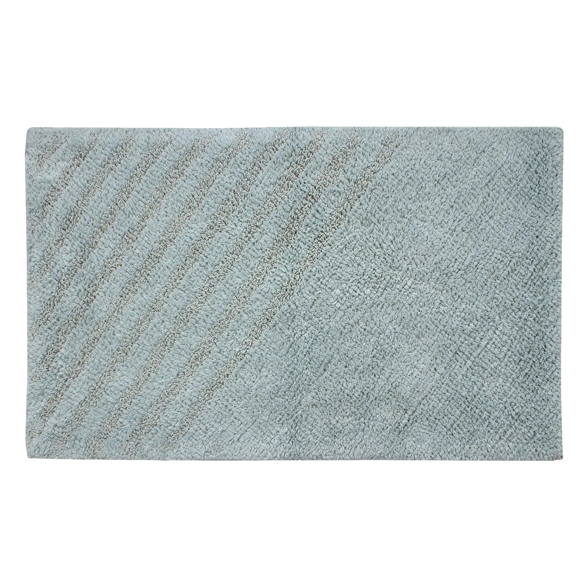 Tappeto bagno rettangolare Remix granit in cotone grigio 80 x 50 cmØ 94 cm