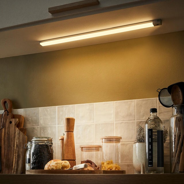 Lampada LED ricaricabile USB luce sottopensile cucina barra luminosa 2W  IP40 sensore movimento parete muro 40cm LUCE 4000K