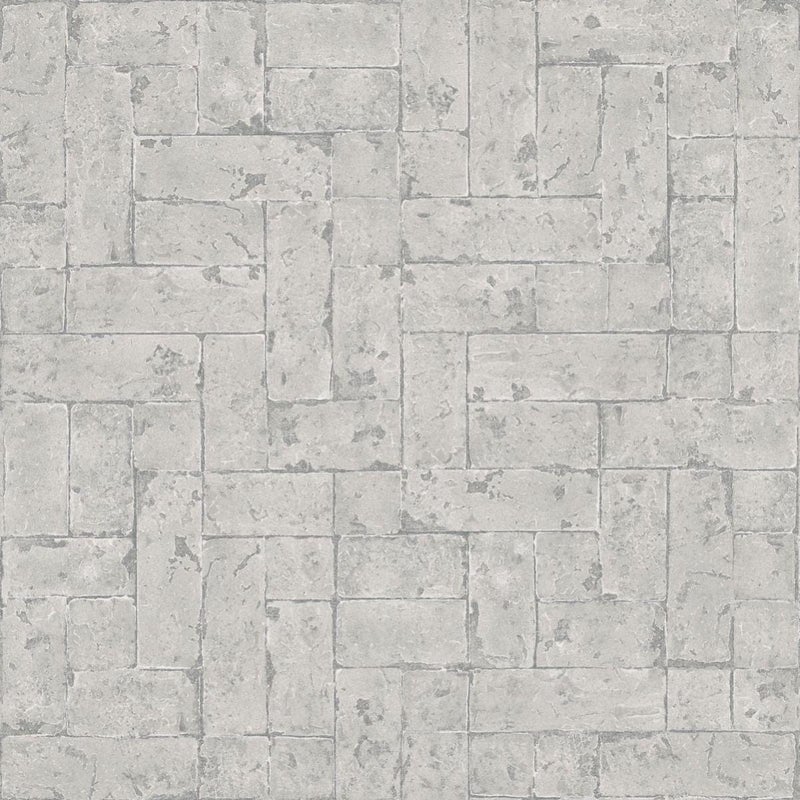 Carta da parati Metal Muro grigio chiaro, 53 cm x 10.05 m