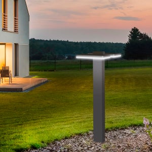 Orbit: Lampione da Giardino Moderno a 3 luci Altezza 190 cm, IP44