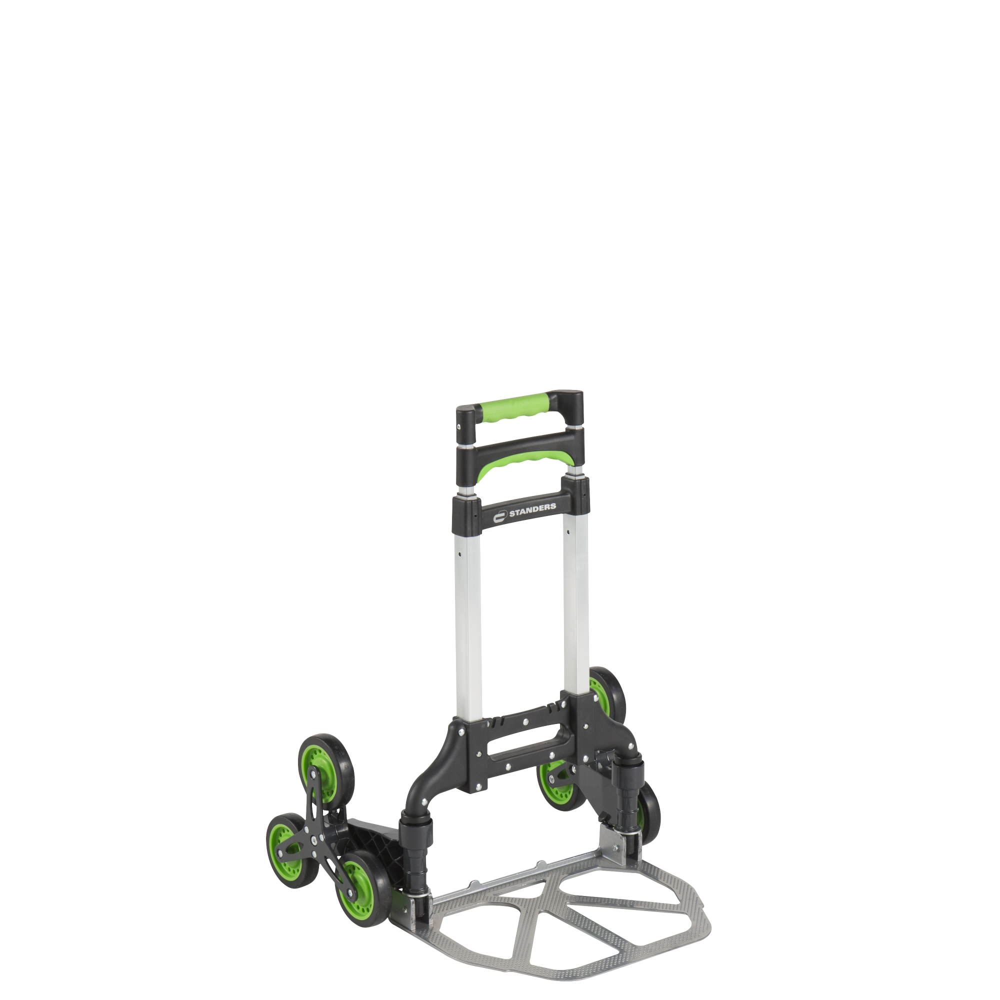 Carrello Portapacchi Pieghevole In Alluminio - Porta Fino A 70 Kg, Ruote Gommate, Manico Telescopico, Salvaspazio