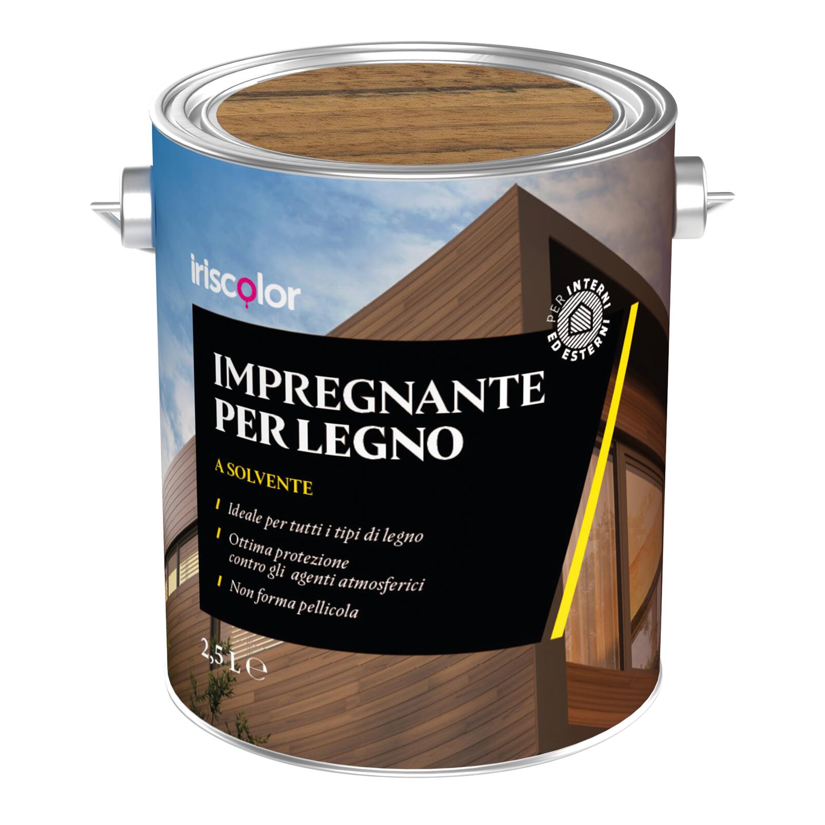 Impregnante per legno da esterno a base solvente noce chiaro, 2.5 lt, 3 ...